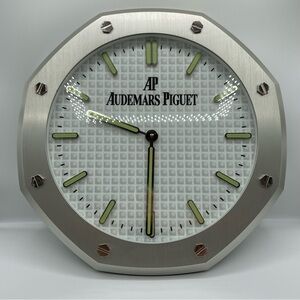 AUDEMARS PIGUET Wall Clock Authentic XL White Rare 16 inch AP Royal Oak Style